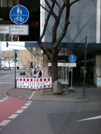 Radweg am Rudolfplatz