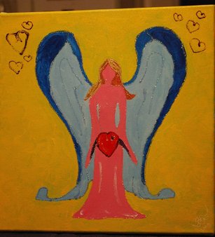 Angel of the open Heart by Feona